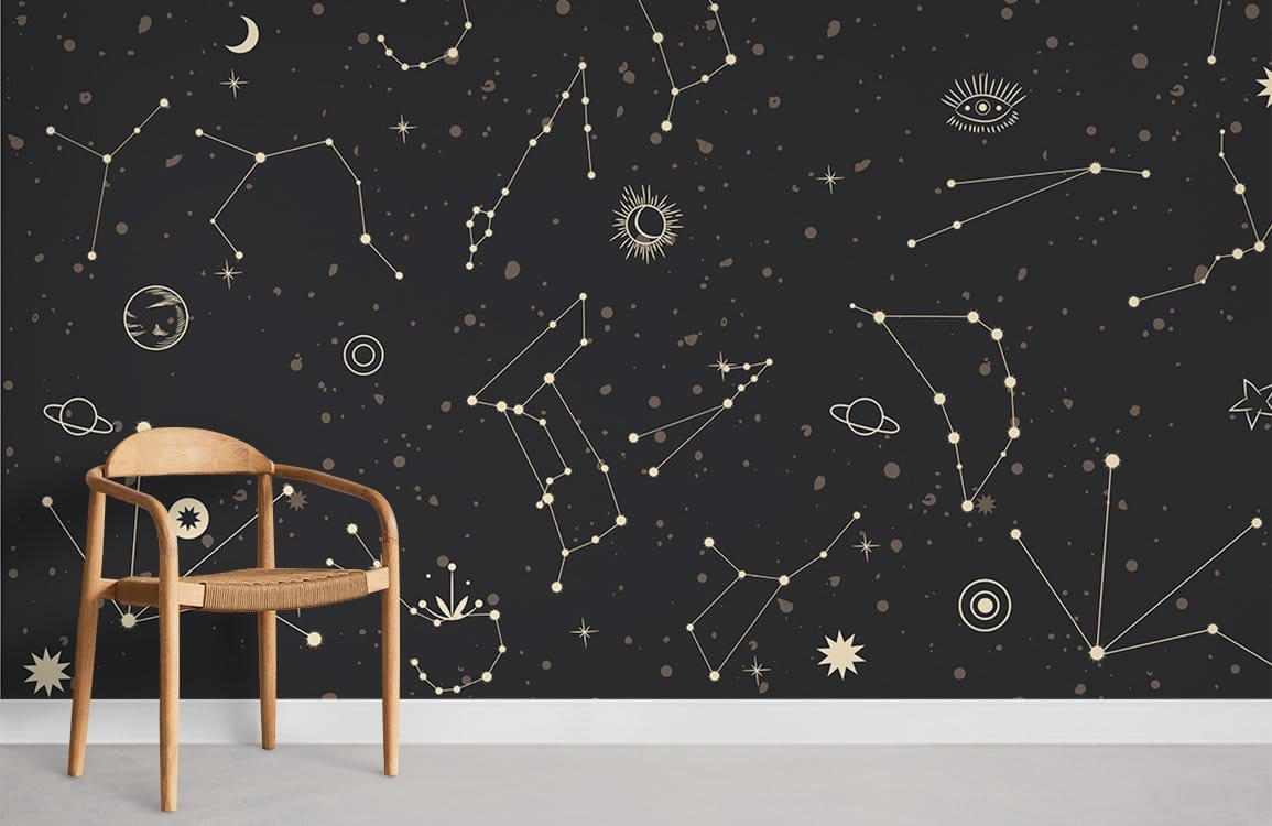 Papier peint mural des signes astrologiques - Le meilleur Papier peint panoramique Sur mesure