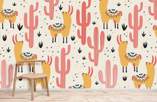 Papier peint mural désert et animaux - Le meilleur Papier peint panoramique Sur mesure