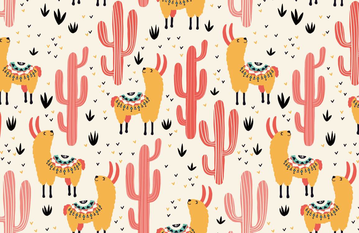 Papier peint mural désert et animaux - Le meilleur Papier peint panoramique Sur mesure