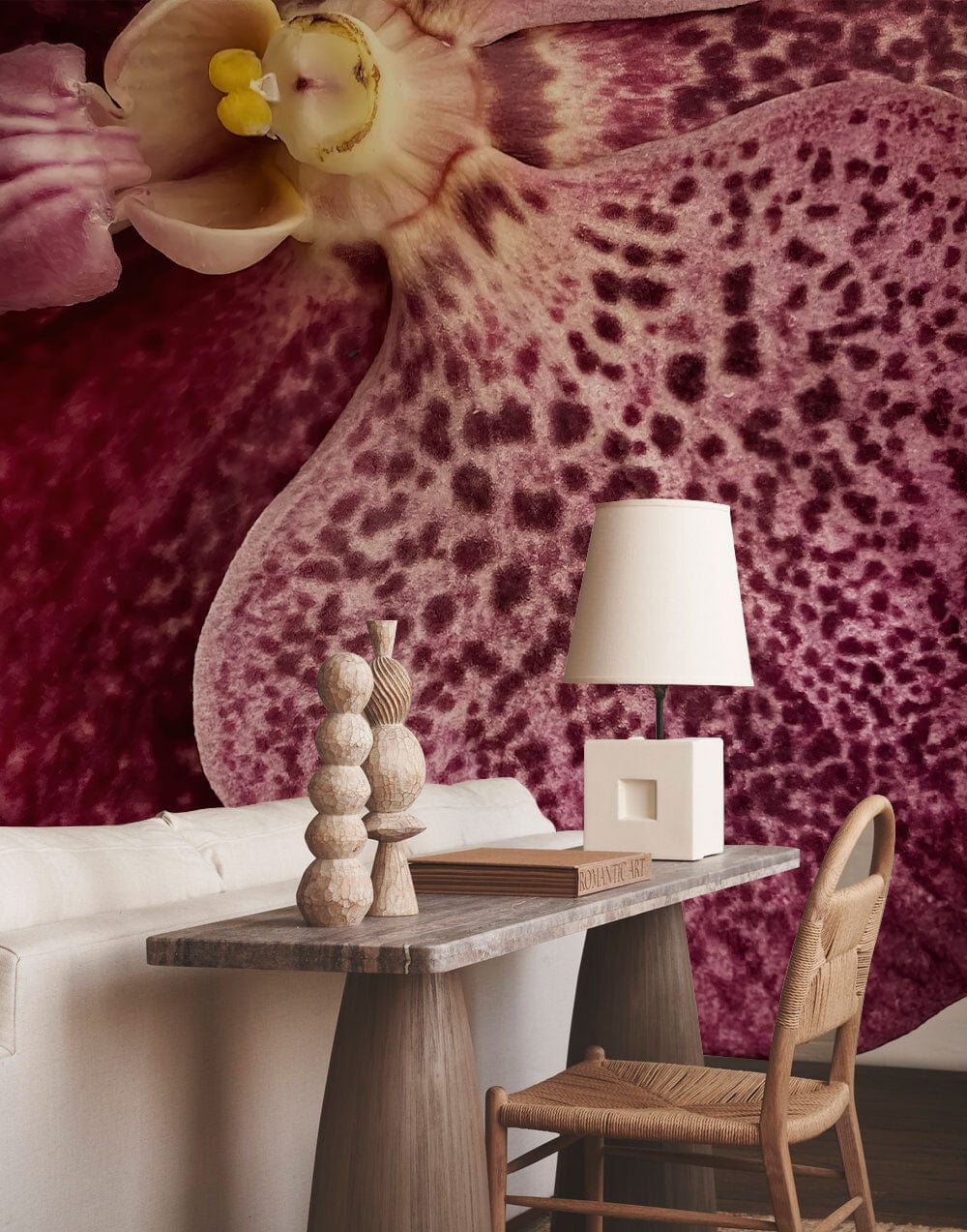 Papier peint mural détaillé d’orchidées - Le meilleur Papier peint panoramique Sur mesure