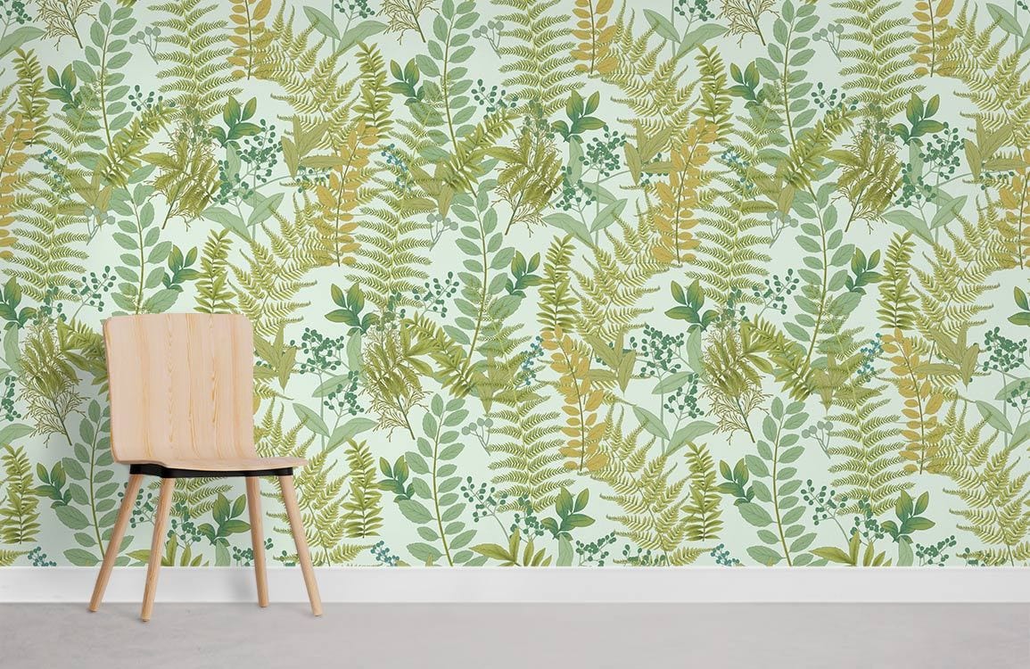 Papier Peint Mural Diverses Feuilles II - Le meilleur Papier peint panoramique Sur mesure