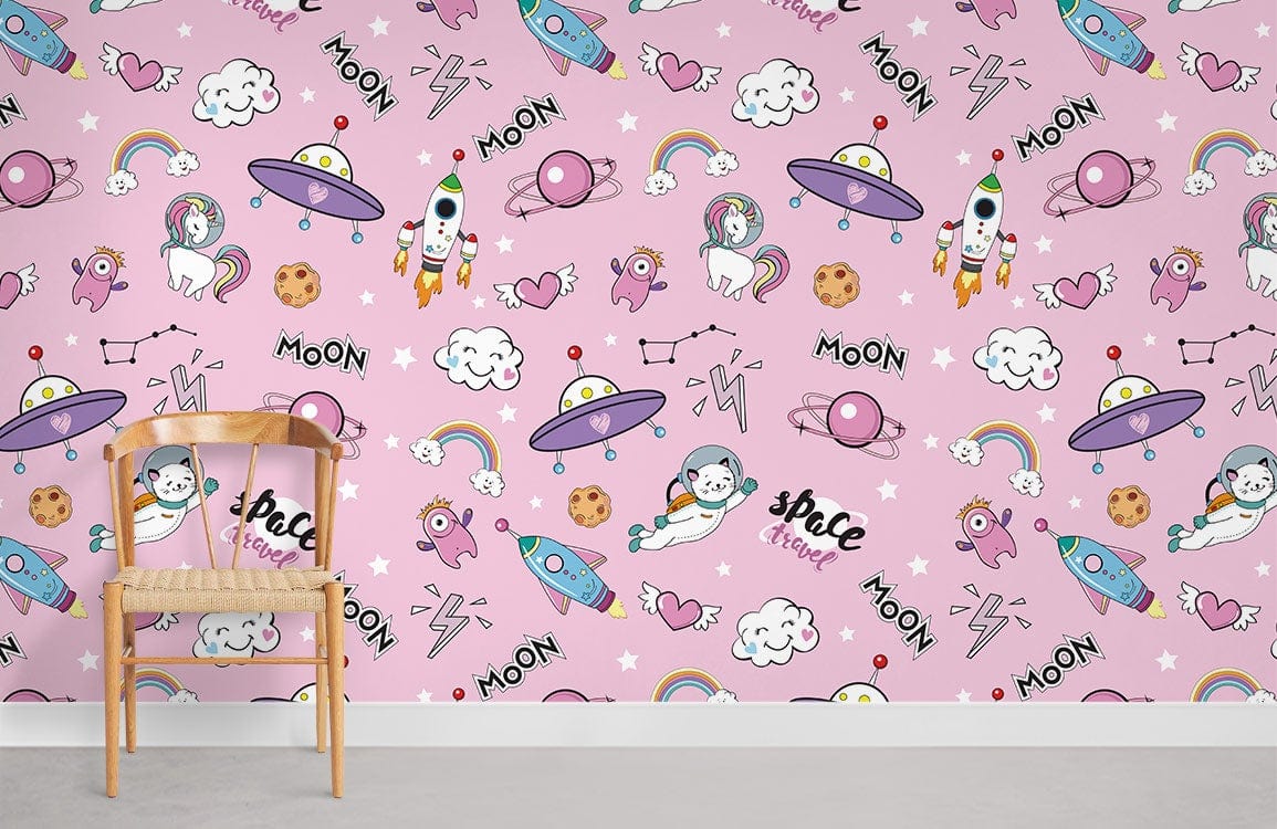 Papier peint mural d’objets spatiaux - Le meilleur Papier peint panoramique Sur mesure
