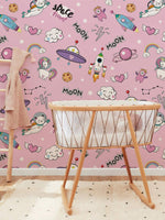 Papier peint mural d’objets spatiaux pour une évasion cosmique - Vignette | Mr Papier Peint