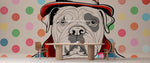 Doodle Chien en Fête Papier Peint Mural Peinture Murale Doodle - Vignette | Mr Papier Peint