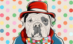 Doodle Chien en Fête Papier Peint Mural Peinture Murale Doodle - Vignette | Mr Papier Peint