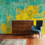 Papier peint mural Éclat doré et vert pour salon lumineux et moderne - Vignette | Mr Papier Peint