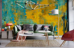 Papier peint mural Éclat doré et vert pour salon lumineux et moderne - Vignette | Mr Papier Peint