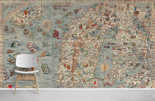 Papier peint mural du célèbre monstre marin - Le meilleur Papier peint panoramique Sur mesure