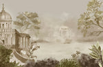 Papier peint mural Château Brumeux évasion dans la brume enchantée - Vignette | Mr Papier Peint