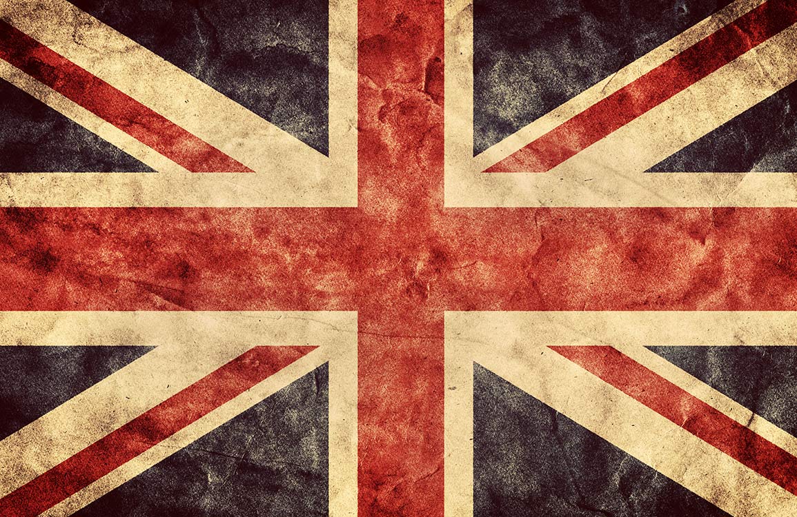 Papier peint mural du drapeau britannique vintage - Le meilleur Papier peint panoramique Sur mesure
