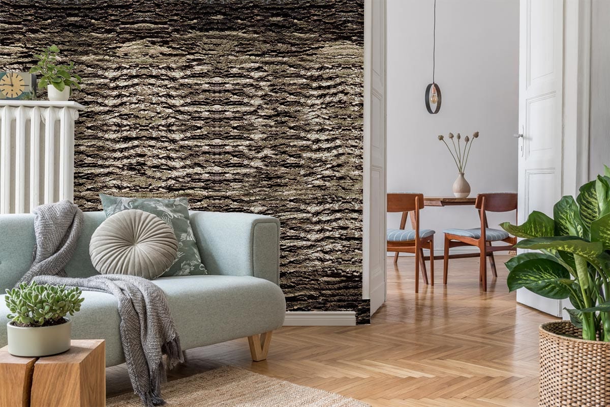 Papier peint mural Écorce Sombre - Le meilleur Papier peint panoramique Sur mesure