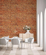 Papier peint mural effet brique rouge pour une ambiance chaleureuse - Vignette | Mr Papier Peint