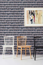 Papier peint mural effet copeaux de bois gris pour une ambiance apaisante - Vignette | Mr Papier Peint