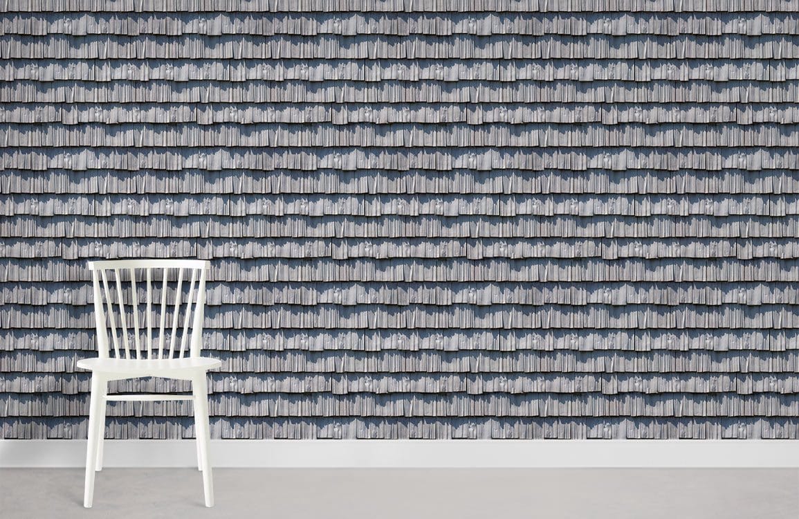 Papier peint mural effet copeaux de bois gris - Le meilleur Papier peint panoramique Sur mesure