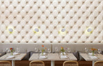 Papier peint mural effet cuir crème élégance et raffinement mural - Vignette | Mr Papier Peint