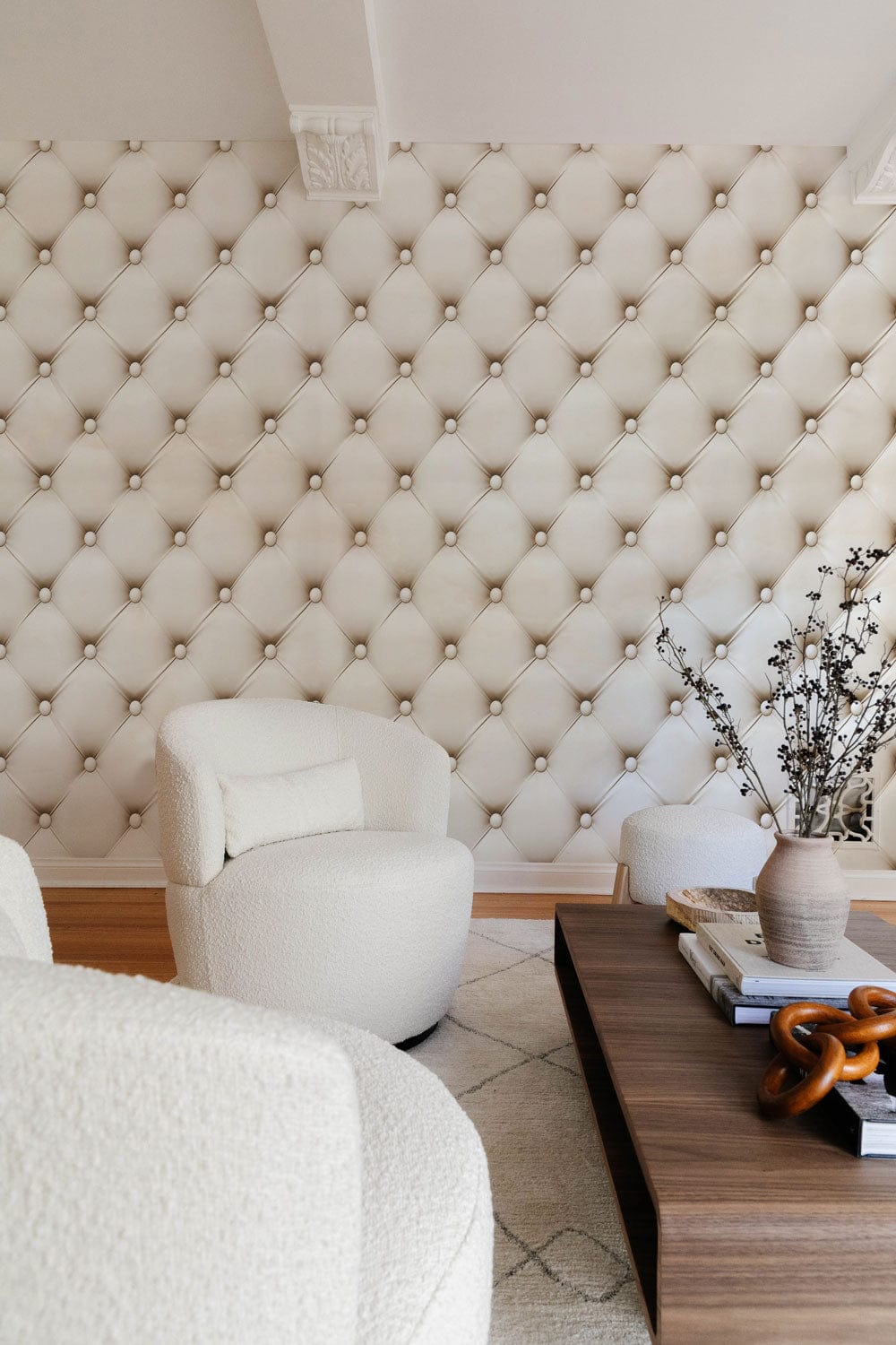 Papier peint mural effet cuir avec motif en diamant, idéal pour peinture mural effet cuir