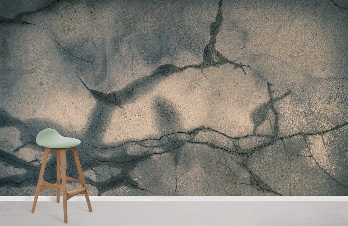 Papier peint mural effet fissuré - Le meilleur Papier peint panoramique Sur mesure