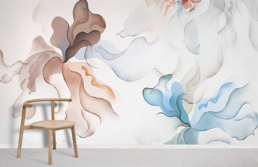 Papier peint mural effet halation à l’aquarelle - Le meilleur Papier peint panoramique Sur mesure