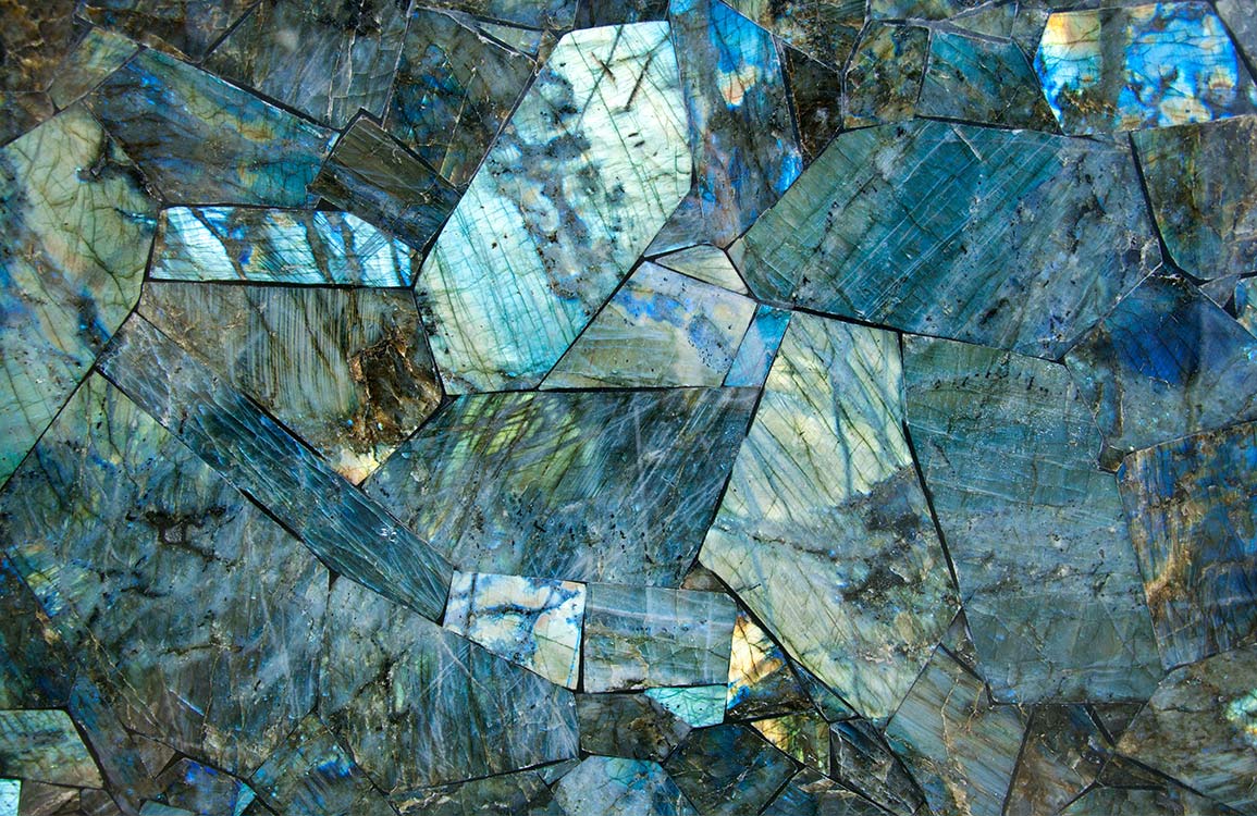 Papier peint mural effet marbre bleu - Le meilleur Papier peint panoramique Sur mesure