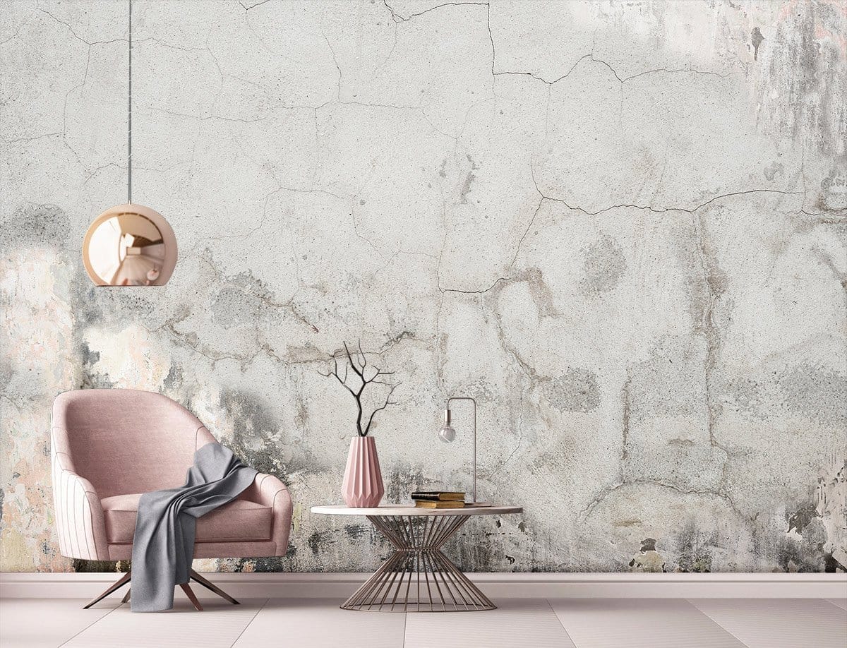 Papier peint mural effet mur fissuré - Le meilleur Papier peint panoramique Sur mesure
