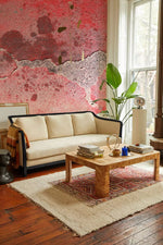 Papier peint mural effet mur rose pour une salle à manger poétique - Vignette | Mr Papier Peint