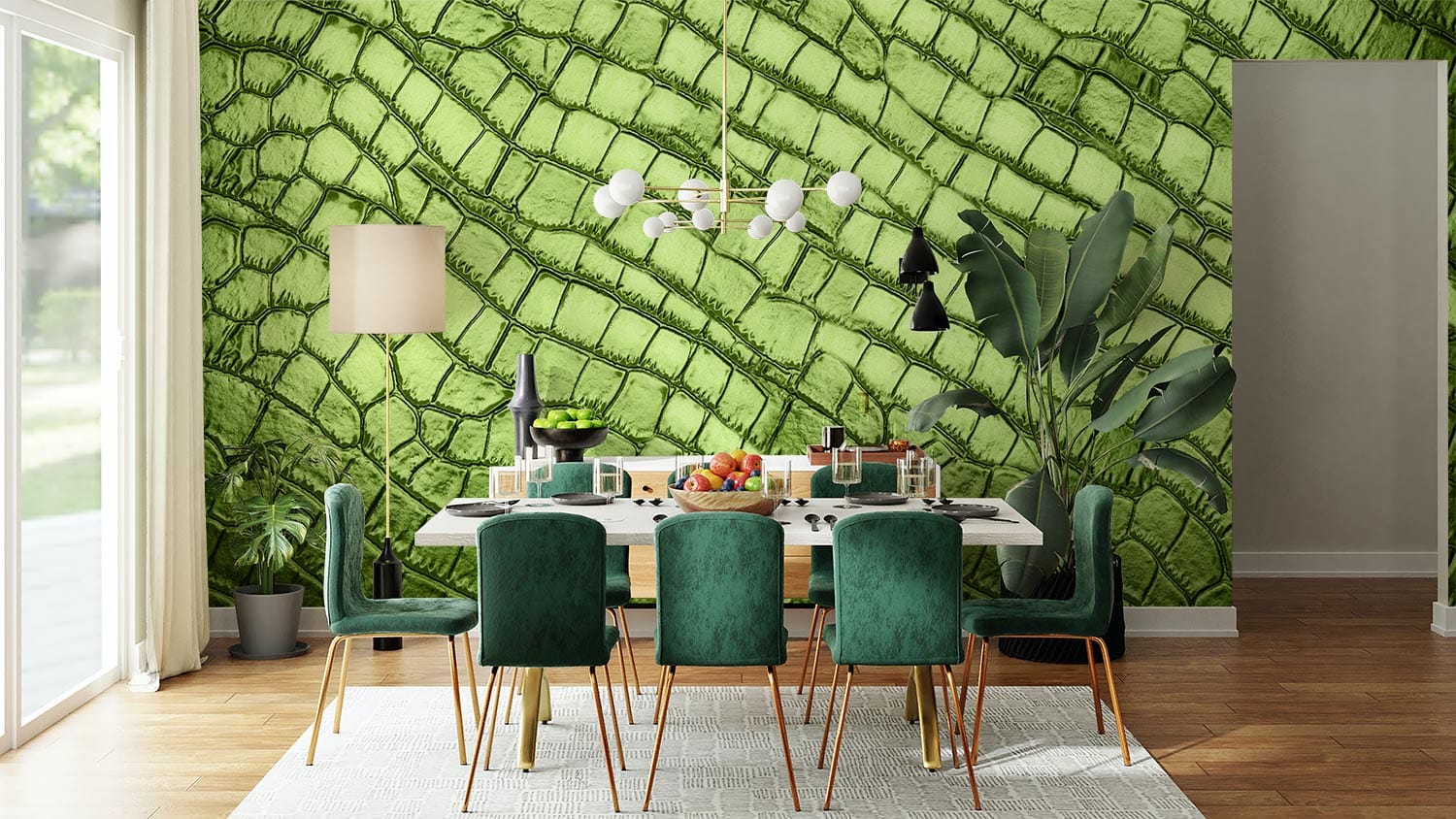 Papier peint mural effet peau de reptile - Le meilleur Papier peint panoramique Sur mesure