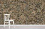Papier peint mural effet pierre brun blocs pour une ambiance authentique - Vignette | Mr Papier Peint