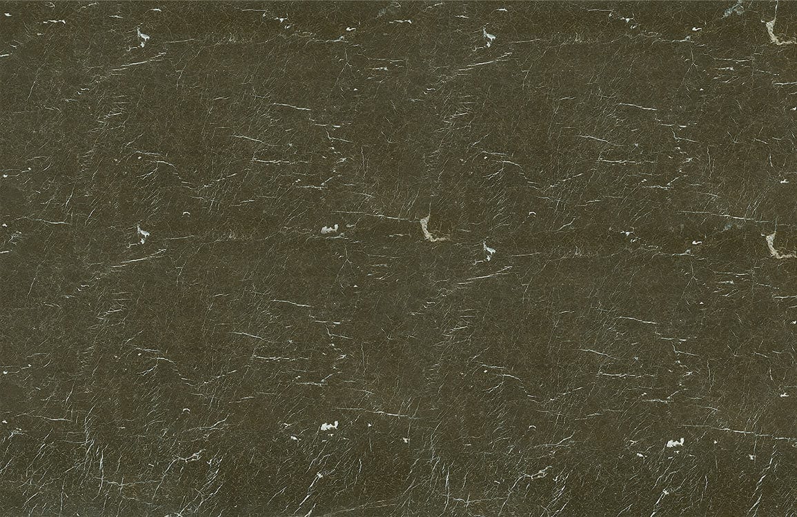 Papier peint mural effet pierre fissurée verte avec marbre vert foncé et veines fines