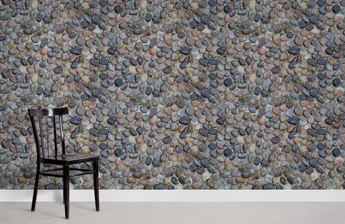 Papier peint mural effet pierres galets - Le meilleur Papier peint panoramique Sur mesure