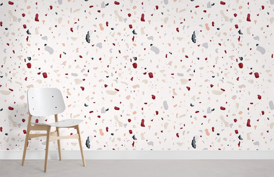 Papier Peint Mural Effet Terrazzo Pastel - Le meilleur Papier peint panoramique Sur mesure
