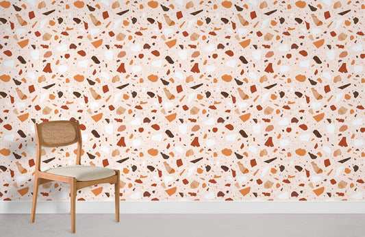 Papier peint mural effet tranche de terrazzo - Le meilleur Papier peint panoramique Sur mesure