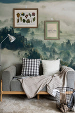 Forêt Enchantée Papier Peint Mural Effet Tyndall Mystique - Vignette | Mr Papier Peint