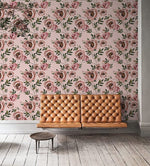 Papier Peint Mural Élégance Florale Romantique en Rose - Vignette | Mr Papier Peint