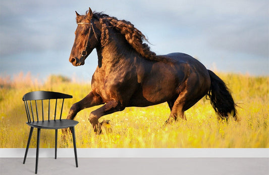 Papier peint mural élégant avec des chevaux - Le meilleur Papier peint panoramique Sur mesure