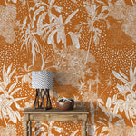Papier peint mural jungle tropicale dorée éclat et luxe sauvage - Vignette | Mr Papier Peint