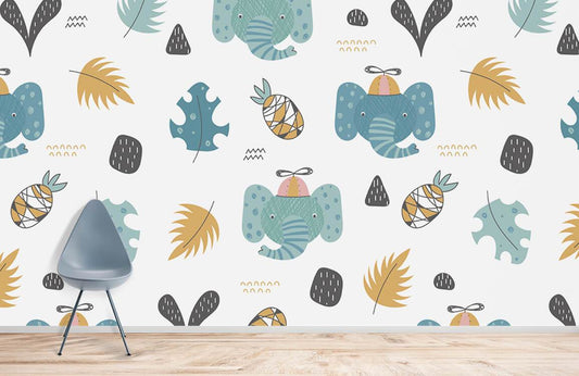 Papier peint mural éléphant - Le meilleur Papier peint panoramique Sur mesure