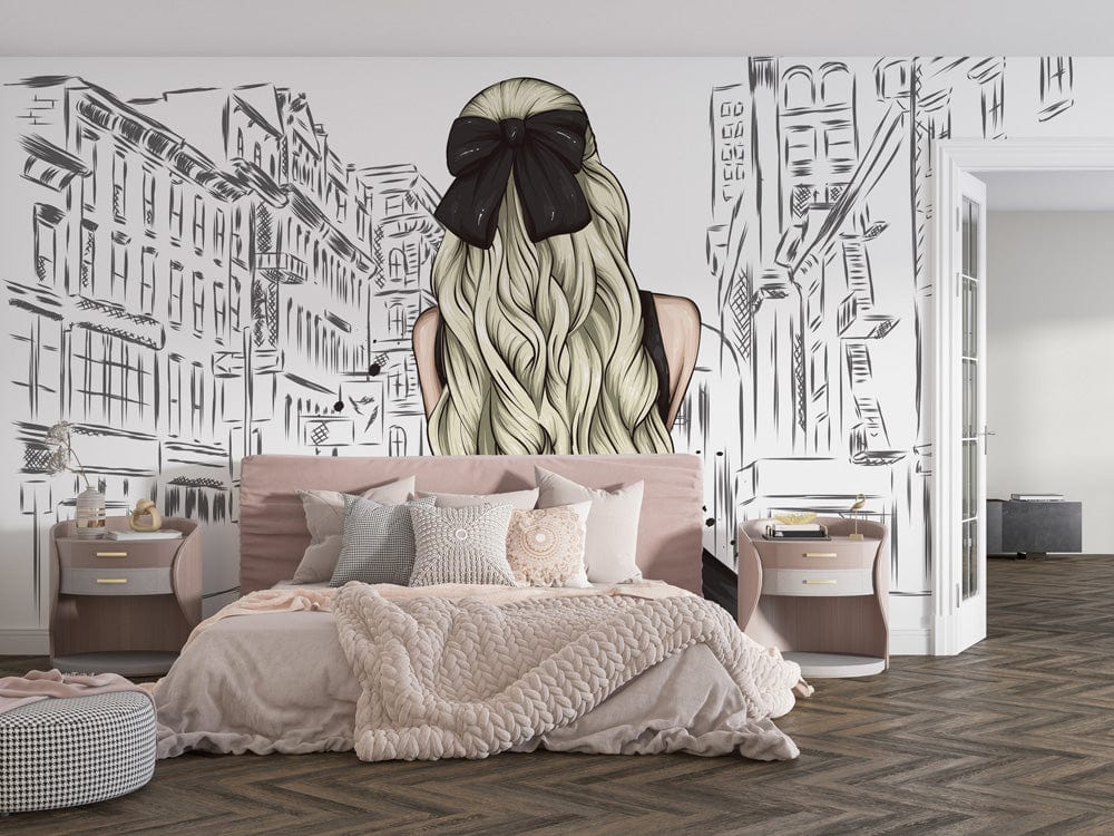 Papier peint mural Emily à Paris - Le meilleur Papier peint panoramique Sur mesure