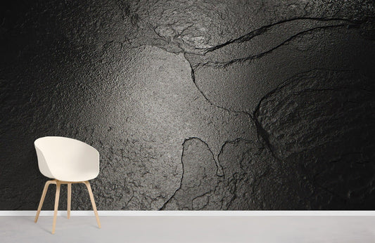 Papier peint mural en béton noir - Le meilleur Papier peint panoramique Sur mesure
