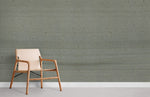 Papier peint mural béton perforé et chaise bois cuir crème - Vignette | Mr Papier Peint