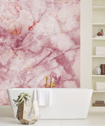 Éclat raffiné du papier peint cristal rose craquelé - Vignette | Mr Papier Peint