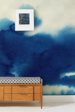 Papier Peint Mural en Encre Bleue Marine - Vignette | Mr Papier Peint