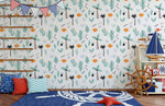 Papier peint mural forêt enchantée pour chambre enfant thème nautique - Vignette | Mr Papier Peint