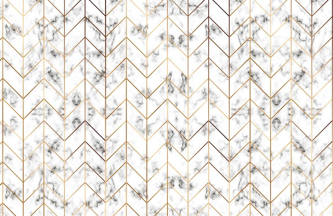 Papier peint mural en marbre géométrique - Le meilleur Papier peint panoramique Sur mesure