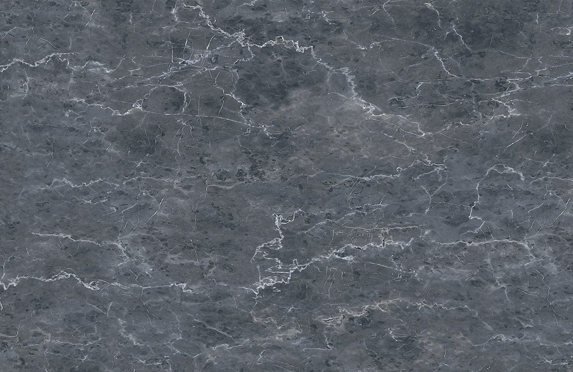 Papier peint mural en marbre gris foncé avec veines blanches pour décoration élégante