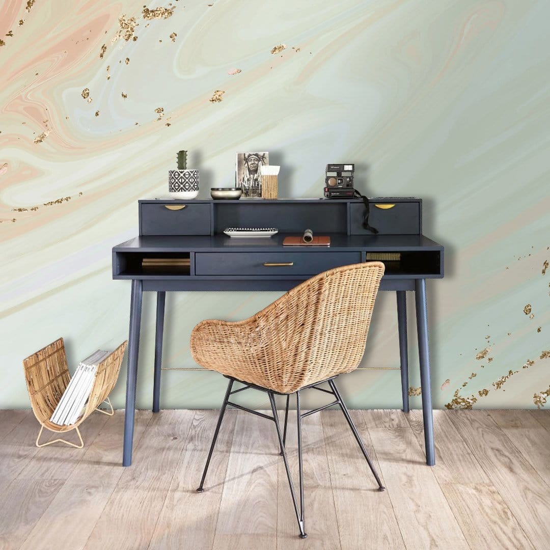 Papier peint mural en marbre vert doux - Le meilleur Papier peint panoramique Sur mesure