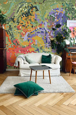 Papier peint mural mosaïque éclatante pour un espace vibrant - Vignette | Mr Papier Peint