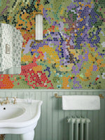 Papier peint mural mosaïque éclatante pour un espace vibrant - Vignette | Mr Papier Peint