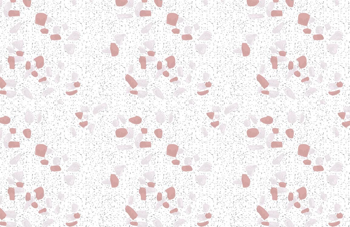 Papier peint mural en terrazzo pastel blanc - Le meilleur Papier peint panoramique Sur mesure