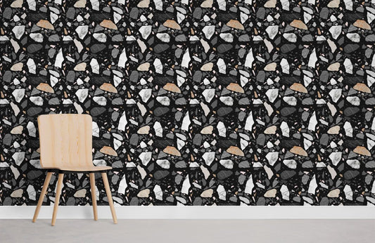 Papier peint mural en terrazzo sans raccords - Le meilleur Papier peint panoramique Sur mesure
