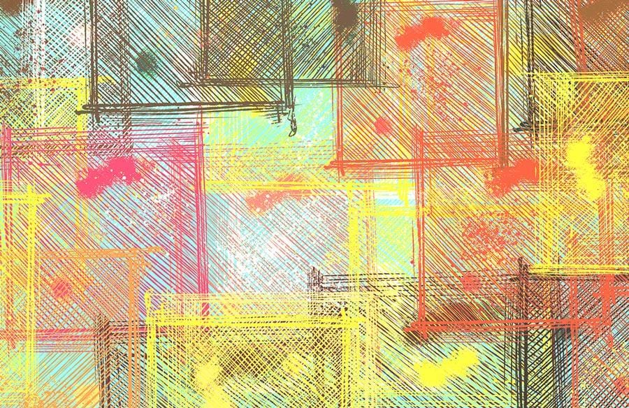 Papier peint mural en tissu mesh - Le meilleur Papier peint panoramique Sur mesure